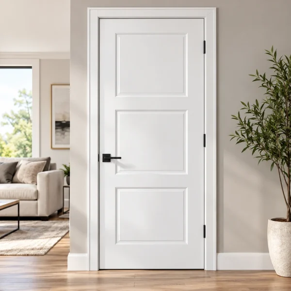 3-Panel Interior Door – White