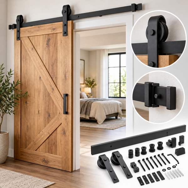 Barn Door Hardware Track – 8 ft