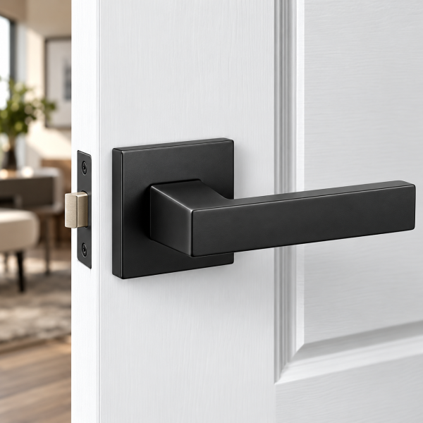Door Lever Handle – Matte Black