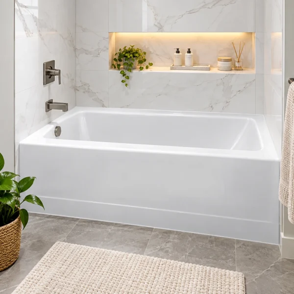 Alcove Bathtub 60" – White