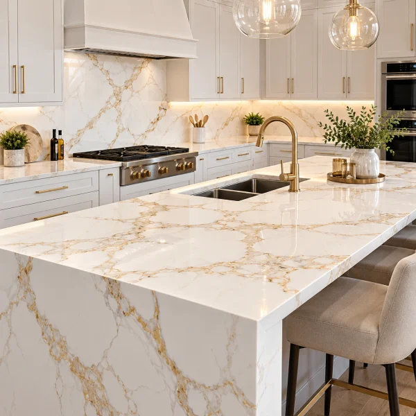 Calacatta Gold Quartz Countertop