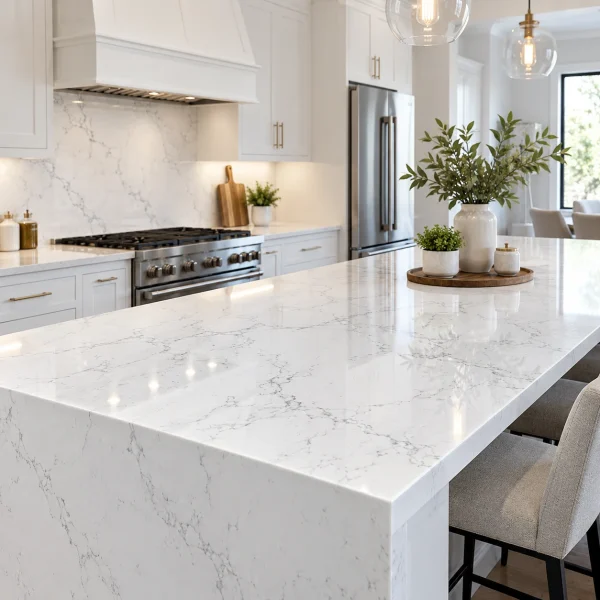 Carrara White Quartz Countertop