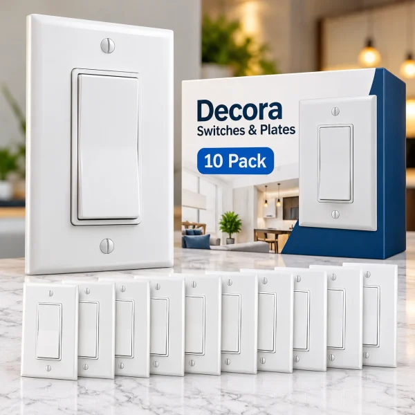 Decora Switches & Plates – 10 Pack