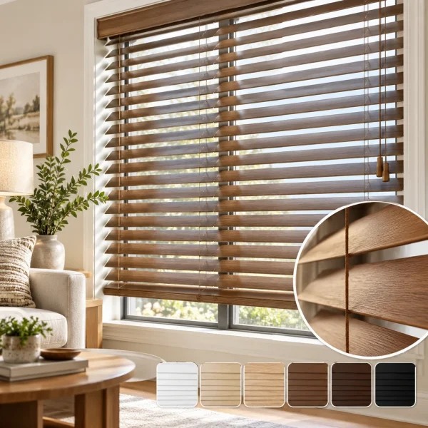 Faux Wood Blinds – 2" Slats
