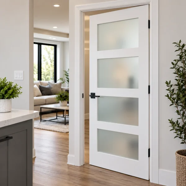 Frosted Glass Panel Door