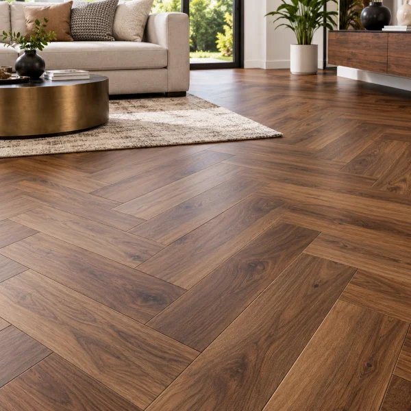 Herringbone Laminate – Walnut