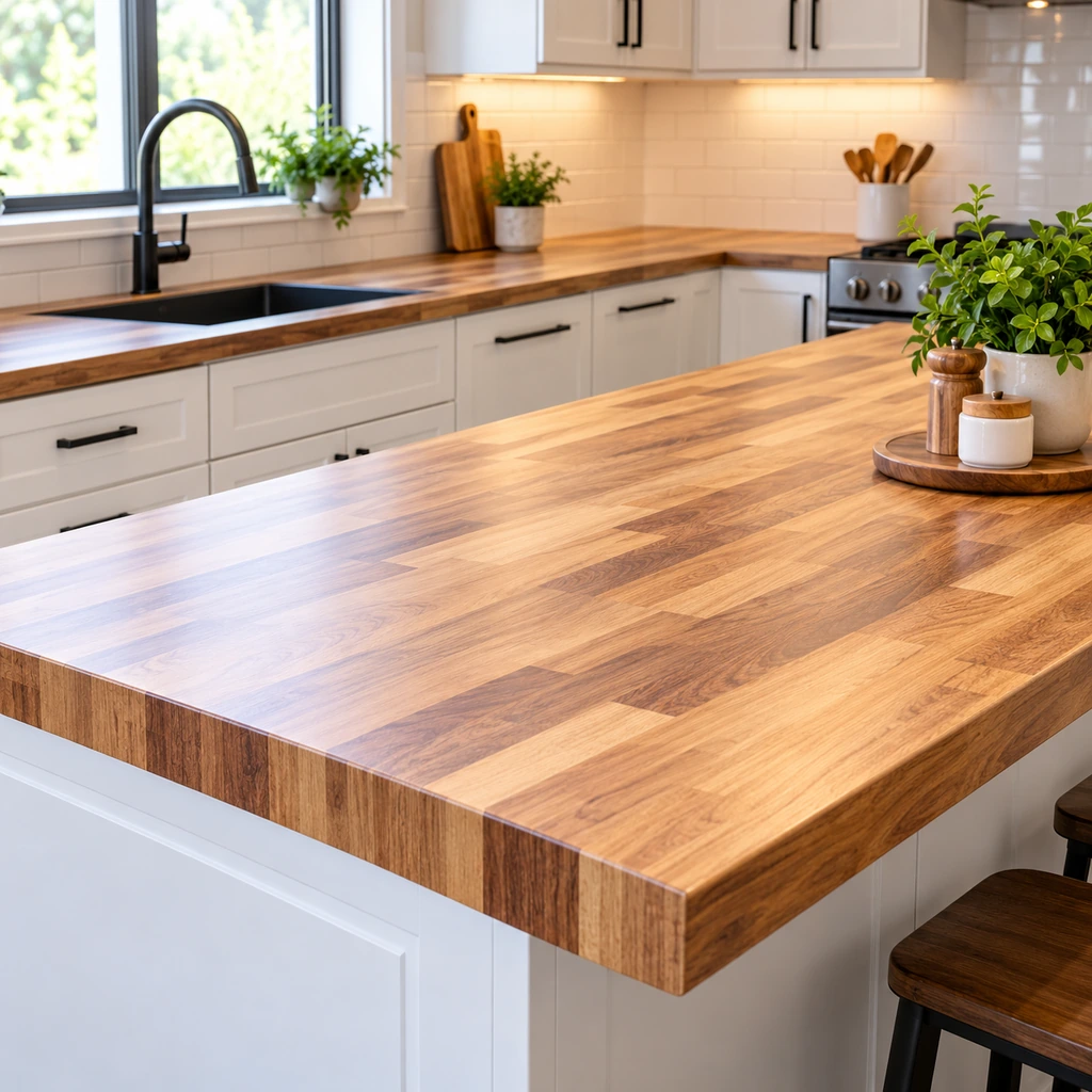 Laminate Countertop – Butcher Block Look