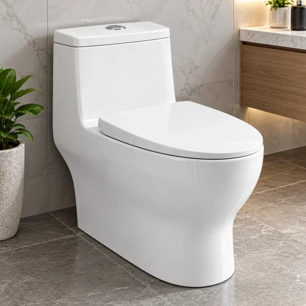 One-Piece Dual Flush Toilet