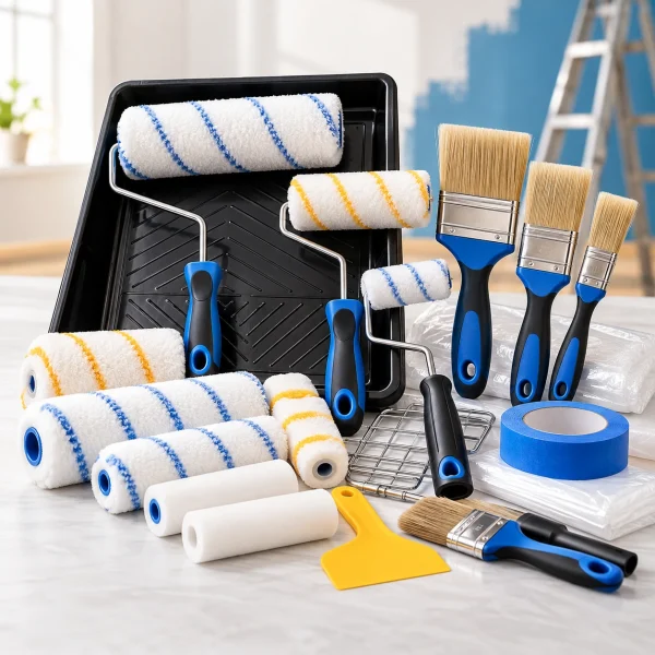 Paint Rollers & Brushes Kit