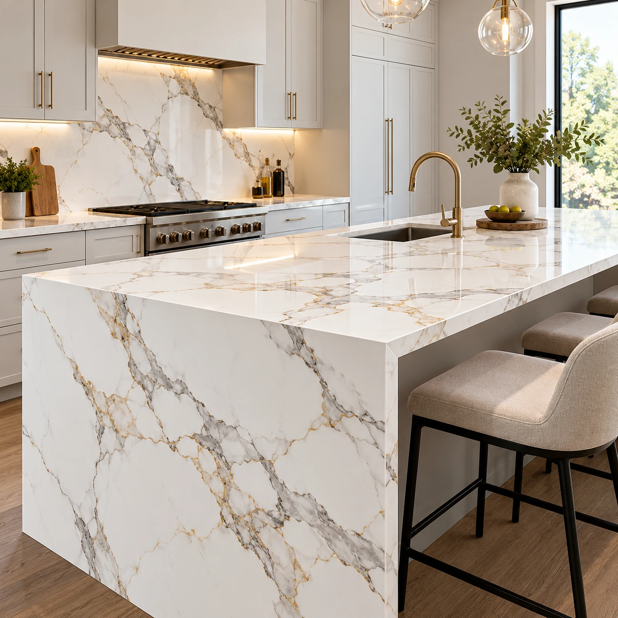 Porcelain Slab Countertop – Calacatta