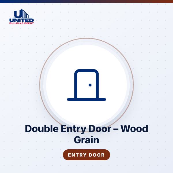 Double Entry Door – Wood Grain