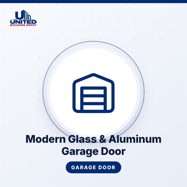 Modern Glass & Aluminum Garage Door