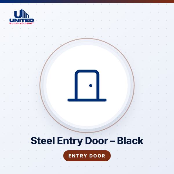 Steel Entry Door – Black
