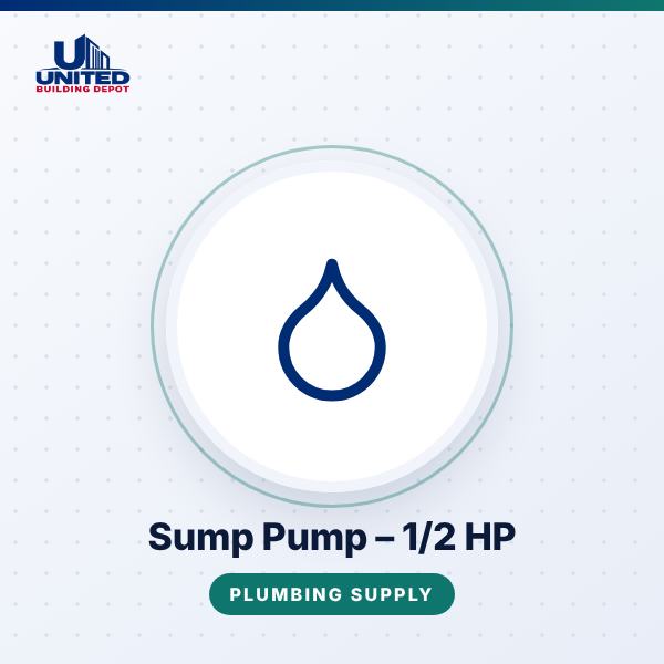 Sump Pump – 1/2 HP