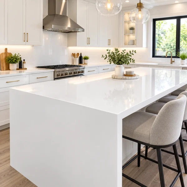 Pure White Quartz Countertop