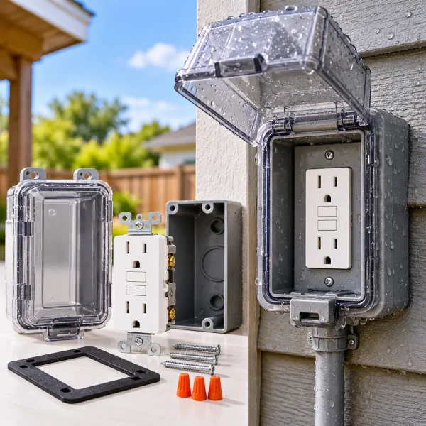 Weatherproof Outdoor Outlet Kit